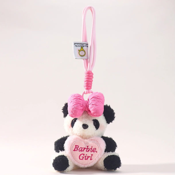 Panda Plush Charm Keychain - Cute Bag & Phone Accessory