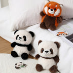 Cuddly Panda & Red Panda Plush Toy – Soft & Adorable Companions