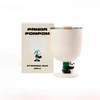 Panda Stemmed Mug (325 ml / 11 oz) – Hugging Panda Base & Splash-Resistant Lid