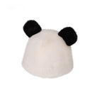 Panda Plush Hat with Cute Ear Accents