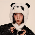 Panda Plush Winter Hood – Cozy Meets Cool