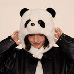Panda Plush Winter Hood – Cozy Meets Cool