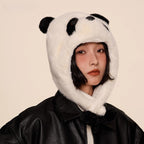 Panda Plush Winter Hood – Cozy Meets Cool
