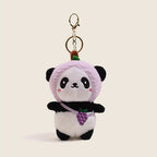 Couple Panda Plush Charms - Matching Keychain Set for Lovers