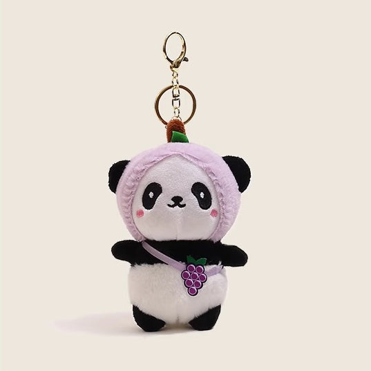 Couple Panda Plush Charms - Matching Keychain Set for Lovers
