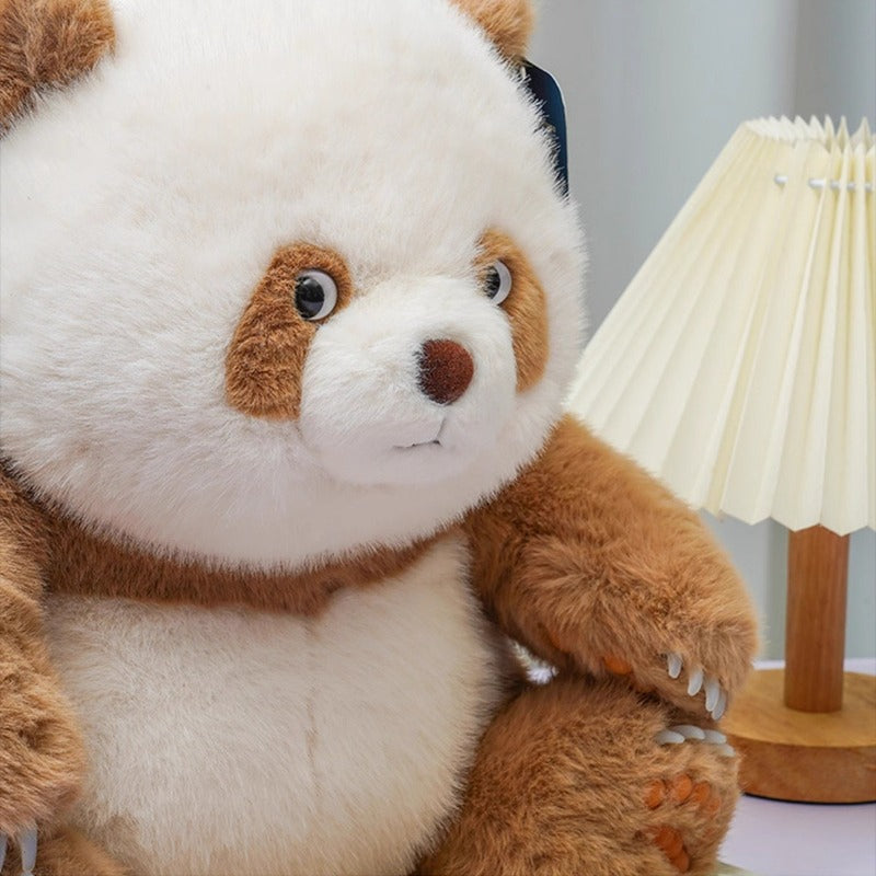 The Official "Mooda" Plush，Brown Panda Plush Toy – 30cm Lifelike Soft Stuffed Animal