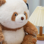The Official "Mooda" Plush，Brown Panda Plush Toy – 30cm Lifelike Soft Stuffed Animal