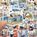 Panda Sticker Pack – Waterproof Vinyl Decals (Laptop • Phone • Bottle)