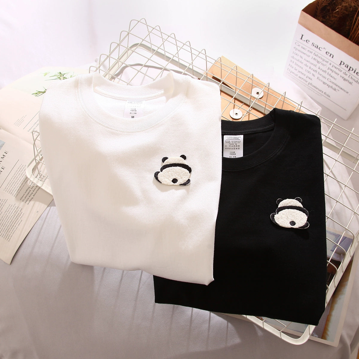 Minimal Panda Unisex T-Shirt | 100% Cotton, Soft 230G Fabric