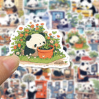 Panda Sticker Pack – Waterproof Vinyl Decals (Laptop • Phone • Bottle)
