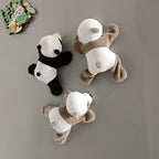 The "Lazy Hanger" Magnetic Plush Panda – 3D Fuzzy Fridge Magnet & Decor (12cm)