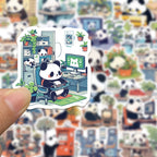 Panda Sticker Pack – Waterproof Vinyl Decals (Laptop • Phone • Bottle)