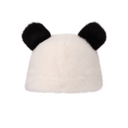 Panda Plush Hat with Cute Ear Accents
