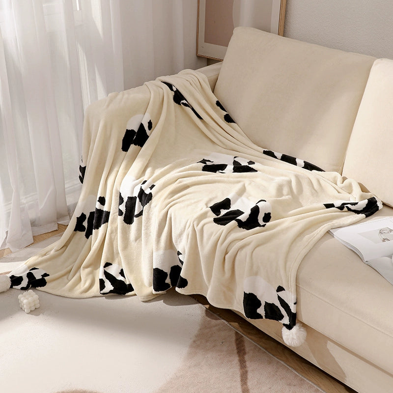 Cozy Panda Knit Blanket – Soft, Warm & Kawaii Home Throw