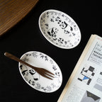 Panda Harmony Oval Plate