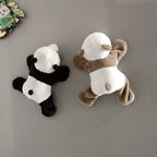The "Lazy Hanger" Magnetic Plush Panda – 3D Fuzzy Fridge Magnet & Decor (12cm)