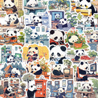 Panda Sticker Pack – Waterproof Vinyl Decals (Laptop • Phone • Bottle)