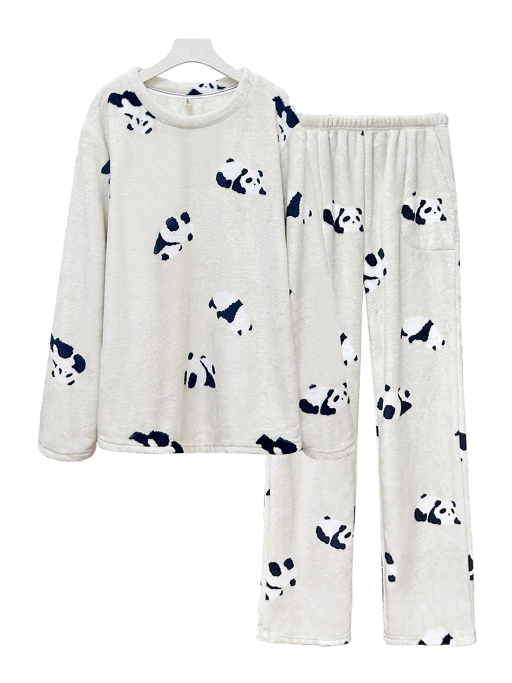 Snuggle Panda Plush Pajama Set | Ultra-Soft Fleece & Tall-Friendly Fit
