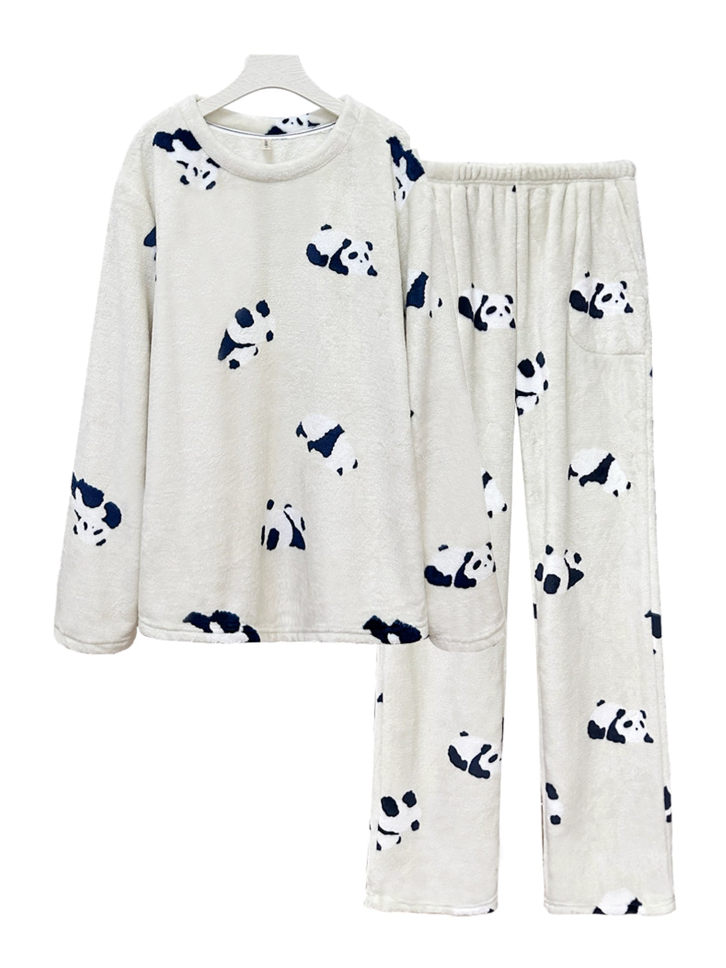 Snuggle Panda Plush Pajama Set | Ultra-Soft Fleece & Tall-Friendly Fit