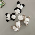 The "Lazy Hanger" Magnetic Plush Panda – 3D Fuzzy Fridge Magnet & Decor (12cm)