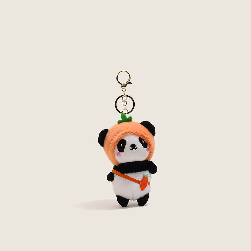 Couple Panda Plush Charms - Matching Keychain Set for Lovers