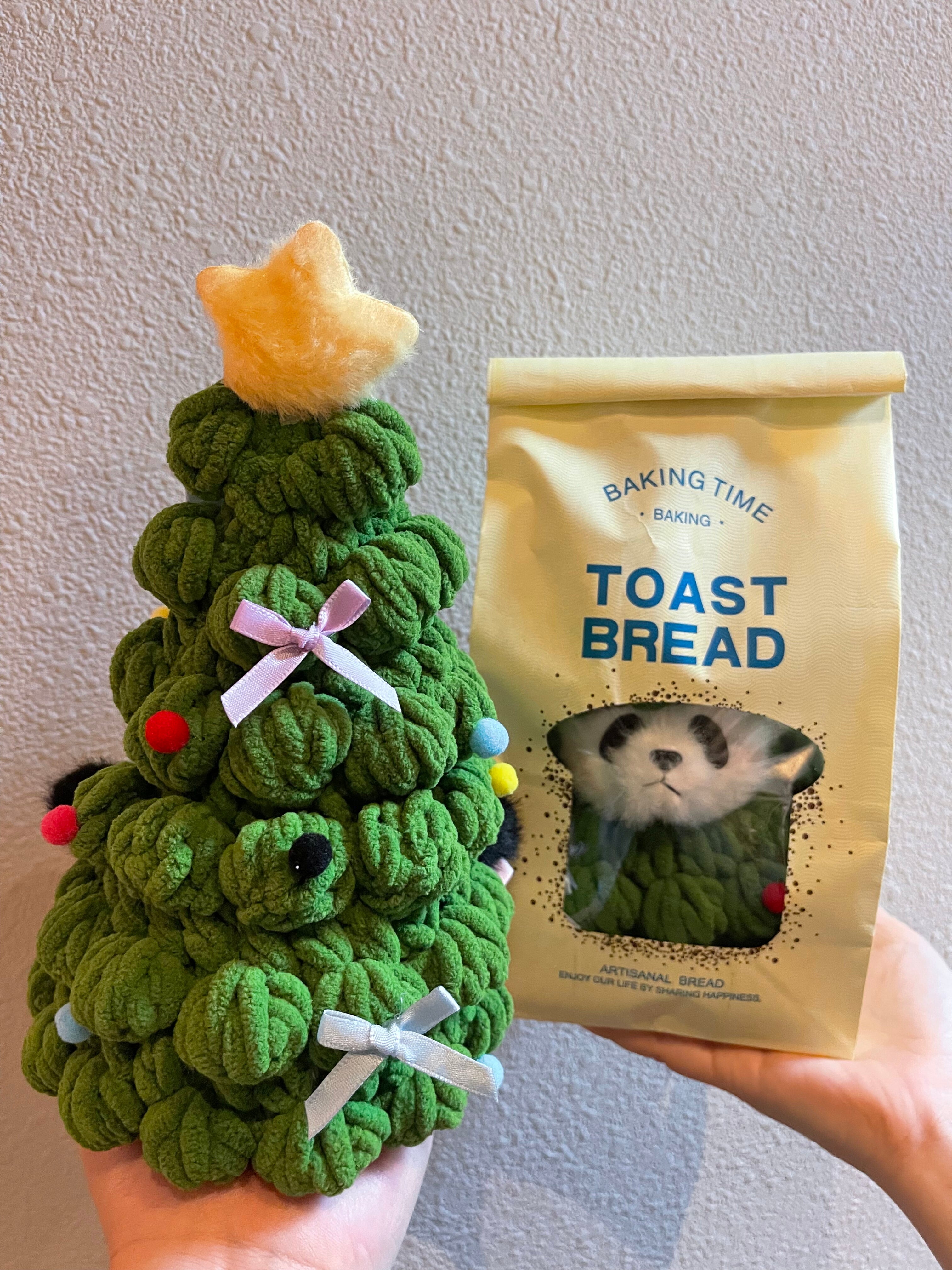 Panda Christmas Tree Plush – Kawaii Holiday Desk Buddy (Green/white/Pink/Pastel)