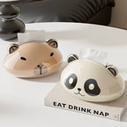 Panda & Capybara Tissue Box – Cute Cartoon Animal Holder for Home & Car