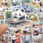 Panda Sticker Pack – Waterproof Vinyl Decals (Laptop • Phone • Bottle)