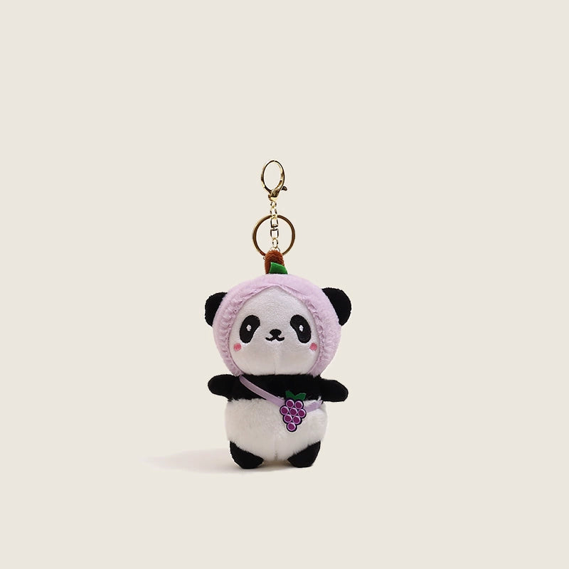 Couple Panda Plush Charms - Matching Keychain Set for Lovers