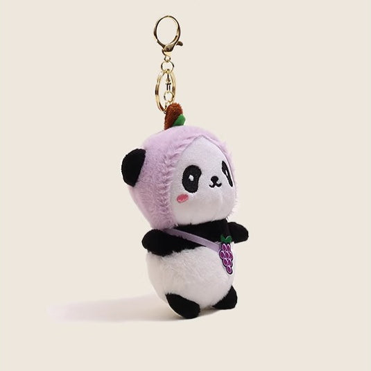 Couple Panda Plush Charms - Matching Keychain Set for Lovers