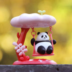 Happy Swinging Panda Dashboard Ornament | Cute Kawaii Car Decor