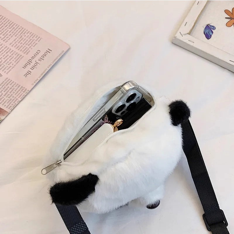 Cute Plush Panda Shoulder Bag – Soft, Stylish & Spacious
