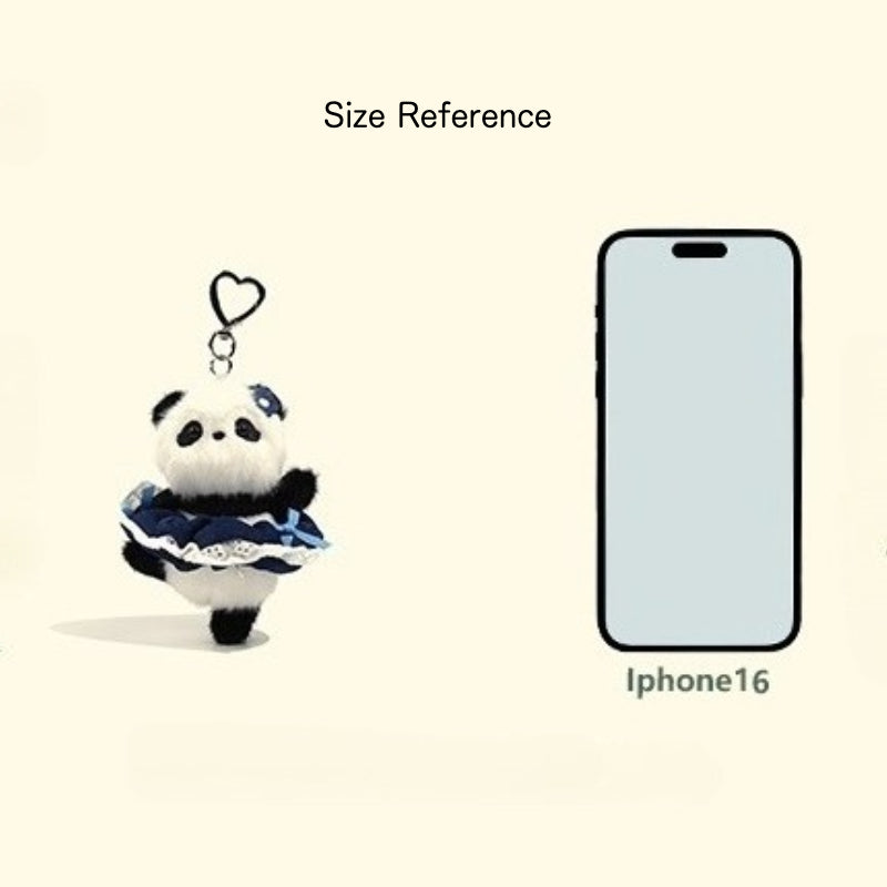 🐼 Panda Plush Pendant – Cute Mini Keychain Charm