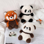 Cuddly Panda & Red Panda Plush Toy – Soft & Adorable Companions