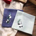 Embroidered Panda Baby Wrap Napkin – Soft Cotton Cloth for Baby Care & Gentle Daily Use
