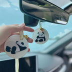 Panda Plush Car Air Freshener (With Essential oil)