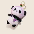 Couple Panda Plush Charms - Matching Keychain Set for Lovers